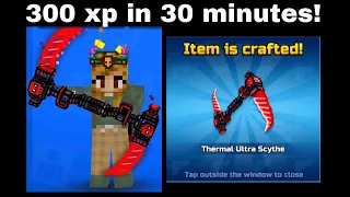 How to get Thermal Ultra Scythe (xp fast and easy) | pixel gun 3d