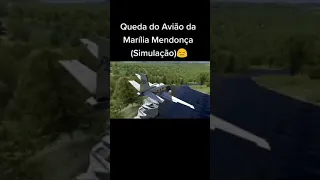 Simulação da queda do avião da Marília Mendonça 😭