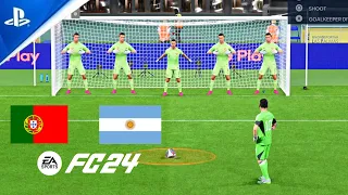 FC 24  ARGENTINA VS PORTUGAL  GOALKEEPER MESSI VS GOALKEEPER RONALDO  PENALTY SHOOTOUT