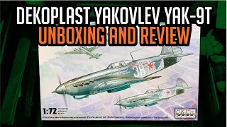 Dekoplast Yakovlev Yak-9T 1:72 Scale Model 12004 Unboxing and Review