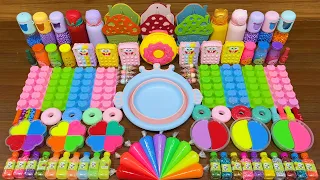 Mixing random into STORE BOUGHT Slime!!!Satisfying RAINBOW Slime Mixing #374