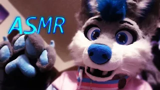 [Furry ASMR] Ear Massage w/ tapping, scratching, rubbing and paws (talking)