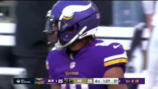 JUSTIN JEFFERSON CATCHES A 39 YARD PASS IN THE CLUTCH!