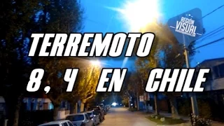 TERREMOTO 8.4 EN CHILE - AUTOS EN SENTIDO CONTRARIO EN VIÑA DEL MAR