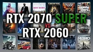 RTX 2070 SUPER vs RTX 2060 Benchmarks | Gaming Tests Review & Comparison | 59 tests