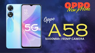 Oppo A58 8 GB Ram, 125 GB Rom, 50MP Dual camera, 5000mAh Battery