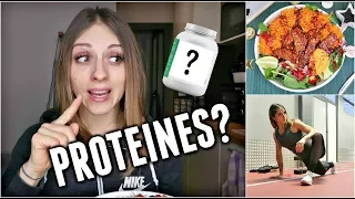 PROTEINE EN POUDRE, OUI ou NON? ** Une journée dans mon assiette ** Booty training