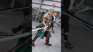 I tried all the swords and pretended to run away #anime #onepiece #onepieceliveaction #zoro #Cosplay