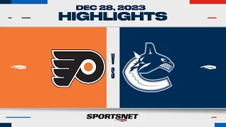 NHL Highlights | Flyers vs. Canucks - December 28, 2023