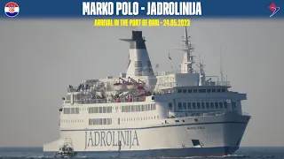 Arrival of ferry MARKO POLO, Bari (Jadrolinija) - HD 1080p