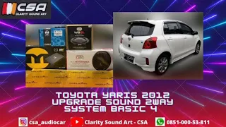 Toyota Yaris Upgrade Sound 2way System Basic 4 | Cello | Zevox | Momentum | By : Clarity Sound Art