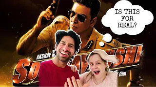 Indian and Foreigner reaction - Couple reacting to Bollywood Sooryavanshi official trailer 2021