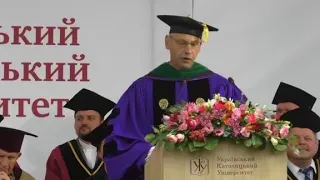 Урочиста промова Бориса Лушняка перед випускниками