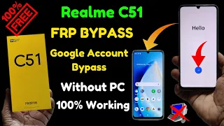 Realme C51 Frp Bypass | Android 13 | Rmx3830 Google Account Bypass (without pc)