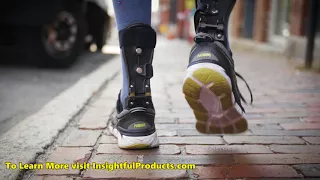 Lightweight Drop-Foot Brace for CVA, stroke, paralysis