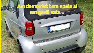 Cum se demontează bara spate la Smart Fortwo 450 coupe/cabrio I rear bumper removal