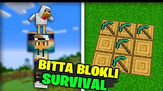 MINECRAFT// BITTA BLOCKLI SURVIVAL // PRIKOLNIY SURVIVAL