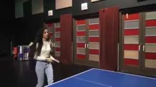 Camila Cabello and Austin Mahone Playing Ping Pong