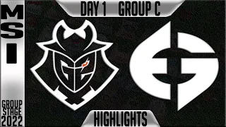 G2 vs EG Highlights | MSI 2022 Day 1 Group C | G2 Esports vs Evil Geniuses