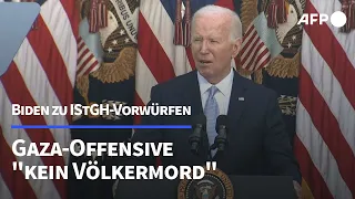 Biden: Gaza-Offensive ist "kein Völkermord" | AFP