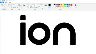 How to draw the Ion Television logo using MS Paint | How to draw on your computer