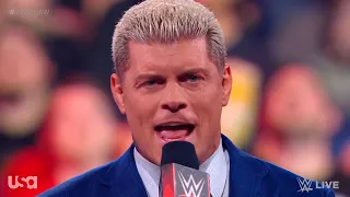 Cody Rhodes challenges Brock Lesnar to SummerSlam - WWE RAW 7/10/2023
