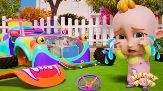Monster Car Is Breaking Down | Nursery Rhymes for Kids - Happy Tots