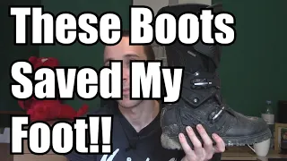These Motorcycle Boots Saved My Leg!!!!