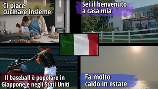 53 Minutes of Easy Italian Sentences with Comprehensible Input