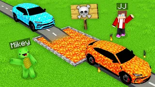 Mikey and JJ Upgrade Super Car With LAVA in Minecraft (Maizen)