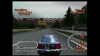 Gran Turismo 2 HKS DRAG 180SX top speed 458.45km/h