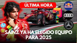 F1 HOY:  SAINZ YA HA ELEGIDO EQUIPO PARA 2025...