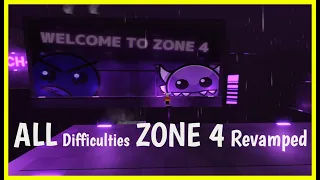 ALL Find the Geometry Dash DIFFICULTIES ZONE 4 Roblox [ UPDATED! ]