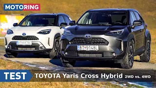 POROVNÁVAČKA | Toyota Yaris Cross hybrid 2WD vs. 4WD | Motoring TA3