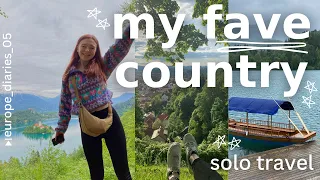 I'm in LOVE with SLOVENIA & LAKE BLED | solo travel | europe diaries ep.05