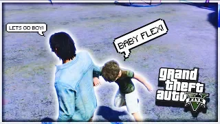 GTA 5 SCHOOL SENIOR YEAR IN DA HOOD EP. 76 - BABY FLEX 👶FT MYKEL BADKID (GTA 5 MODDED ROLEPLAY)