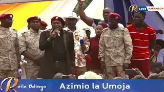 "RUTO AMEFANYA TUKOSE WASICHANA" Jeshi la Baba tell Raila at Kakamega Azimio Rally