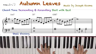 [Imprv.-Chord Tone] "Autumn Leaves" Chord Tone Arpeggio