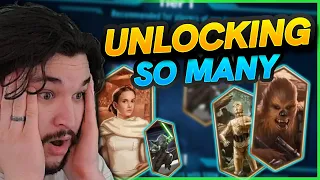 UNLOCKING SO MANY LEGENDARIES! | Star Wars Galaxy of Heroes