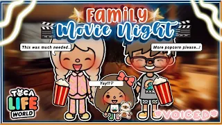 Toca Boca Family Movie Night🍿|| Toca Life movie night | Toca boca life 🌍