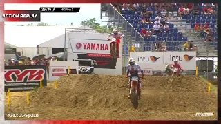 Everts vs Vialle | MX2 Race 2 | MXGP of Spain 2022 #MXGP #Motocross