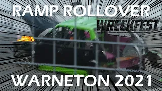 Car Ramp Rollover, Warneton Speedway 5th September 2021