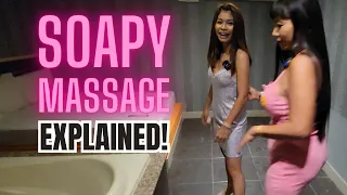 INSIDE THAILANDS "SOAPY MASSAGE PARLOR", BEAUTIFUL YOUNG LADY - SEE WHAT HAPPENS!!