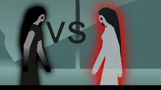 Dark Slendrina vs Nightmare Slendrina (Sticknodes Pro)