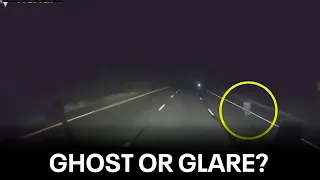 G-g-g-g-ghost!? Trucker shares chilling dashcam footage of apparent spirit