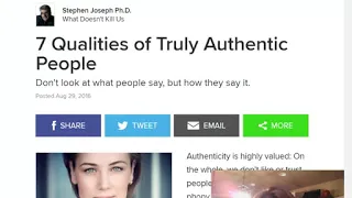 7 Qualities of Truly Authentic People | Psychology Today