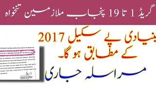 letter for 25 percent on initial basic pay scale 2017# Punjab Govt employees grade 1 to grade 19#