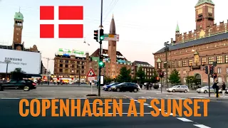 Copenhagen City Center at sunset - Summer 2021