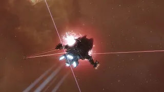 EVE-online Crimson Hand Supply Depot |  Blood Raider 6/10 DED complex. Tengu