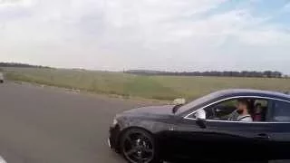 AUDI S5 4.2 supercharged  530 bhp vs Mercedes SLK 55 AMG